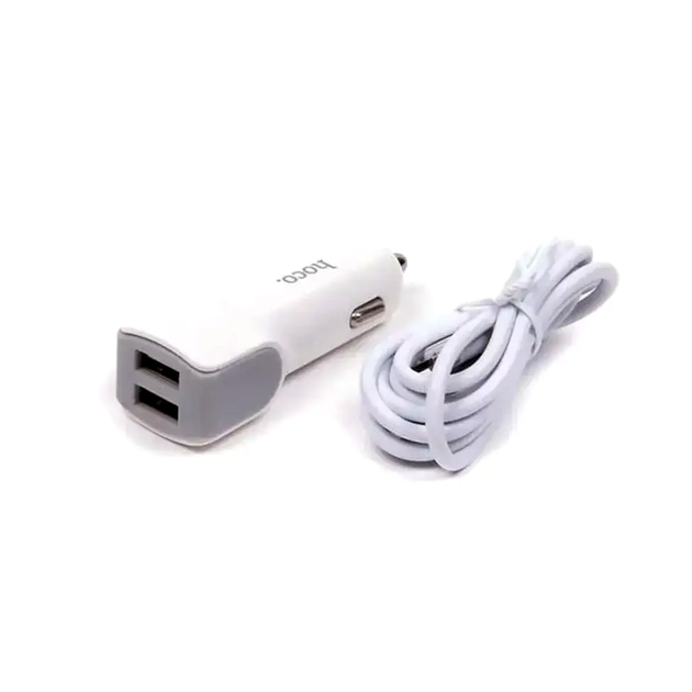 Автомобильное зарядное устройство Hoco Z23 адаптер с 2 USB портами для быстрой зарядки мобильных устройств в авто - Фото 9 Автомобильное зарядное устройство Hoco Z23 адаптер с 2 USB портами для быстрой зарядки мобильных устройств в авто - изображение 9