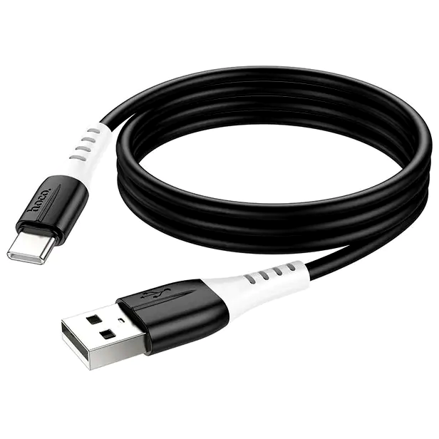 Кабель Hoco X82 Type-C силиконовый для зарядки и передачи данных с силой тока 3 А длиной 1 м черный - Фото 6 Кабель Hoco X82 Type-C силиконовый для зарядки и передачи данных с силой тока 3 А длиной 1 м черный - изображение 6