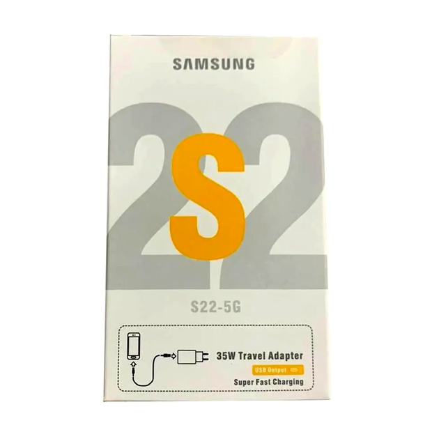 Сетевое зарядное устройство Samsung S22 35W с кабелем Type-C для быстрой зарядки смартфонов и планшетов - изображение 9