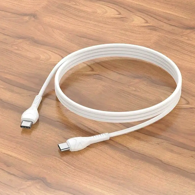 Кабель Hoco X37 Type-C для заряджання та передавання даних 60 W 1 метр білий для смартфонів і ноутбуків - Фото 9 Кабель Hoco X37 Type-C для заряджання та передавання даних 60 W 1 метр білий для смартфонів і ноутбуків - зображення 9