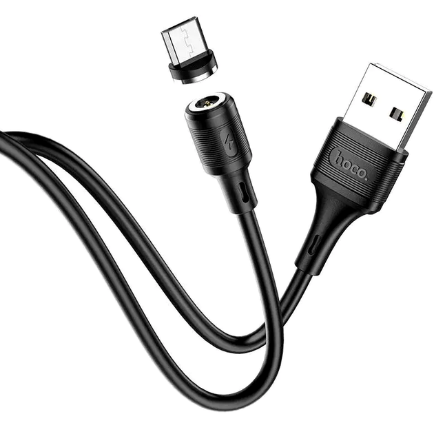Кабель Hoco X52 магнітний для заряджання Micro USB зі швидким передаванням струму 2.4 А для смартфонів і ґаджетів - Фото 7 Кабель Hoco X52 магнітний для заряджання Micro USB зі швидким передаванням струму 2.4 А для смартфонів і ґаджетів - зображення 7
