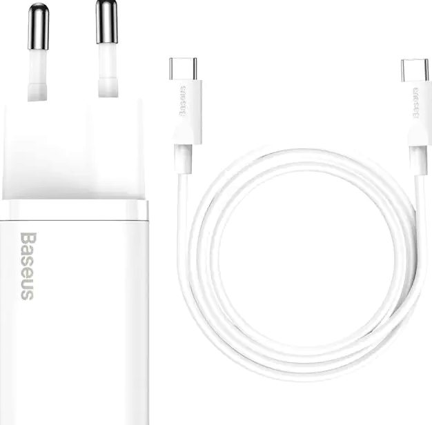 Сетевое зарядное устройство Baseus Super Si Quick Charger 25W с кабелем Type-C для быстрой зарядки устройств - Фото 1 Сетевое зарядное устройство Baseus Super Si Quick Charger 25W с кабелем Type-C для быстрой зарядки устройств - изображение 1