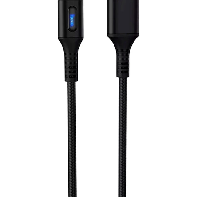 Кабель Hoco U79 Lightning для зарядки и передачи данных с функцией автоматического отключения 1 2 метра черный - изображение 10