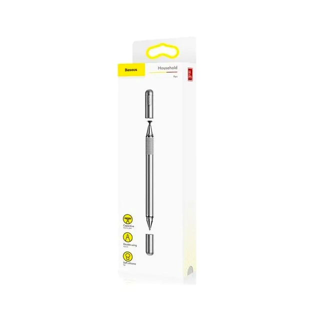 Стилус Baseus Golden Cudgel для рисования и заметок алюминиевый с силиконовым наконечником и шариковой ручкой - изображение 4