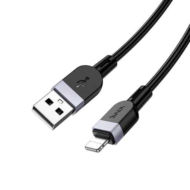 Кабель Hoco X109 Lightning силиконовый для зарядки и передачи данных 2 метра черный 3А PD - Фото 6 Кабель Hoco X109 Lightning силиконовый для зарядки и передачи данных 2 метра черный 3А PD - изображение 6