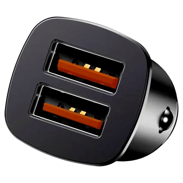 Автомобильное зарядное устройство Baseus Square Dual USB 30W для быстрой зарядки смартфонов и планшетов - Фото 5 Автомобильное зарядное устройство Baseus Square Dual USB 30W для быстрой зарядки смартфонов и планшетов - изображение 5