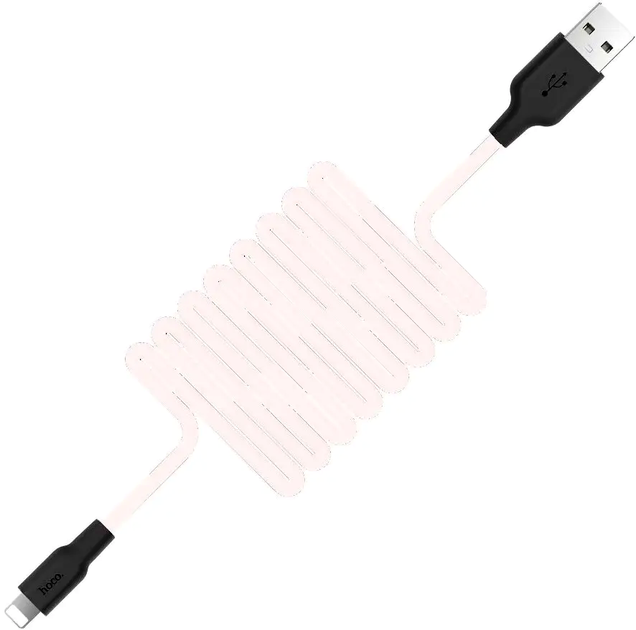 Кабель Hoco X21 Silicone Type-C для швидкого заряджання та синхронізації чорний з білим 2 А 1 м гнучкий еластичний - Фото 8 Кабель Hoco X21 Silicone Type-C для швидкого заряджання та синхронізації чорний з білим 2 А 1 м гнучкий еластичний - зображення 8