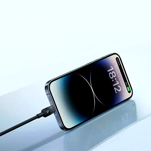 Кабель Baseus Silky Series Type-C Lightning для швидкого заряджання та передавання даних 20 W 1 м чорний - зображення 8