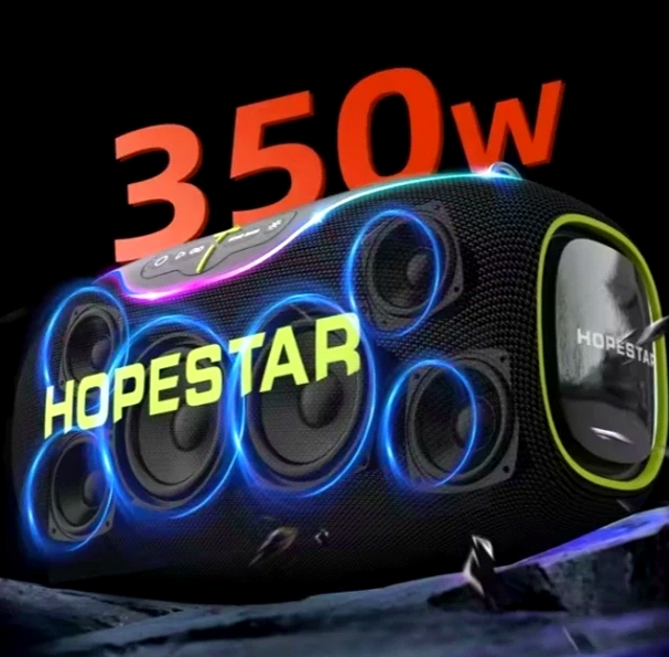 Портативна Bluetooth колонка Hopestar A80 потужна акустика для вечірок і активного відпочинку з RGB-підсвіткою - зображення 4