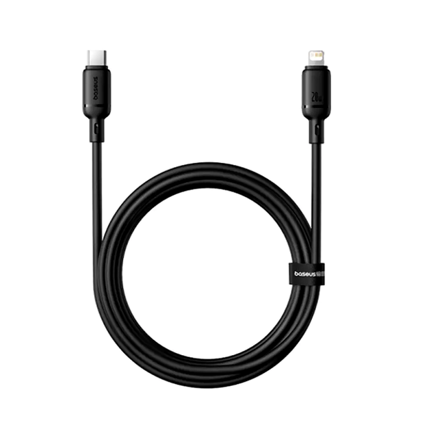 Кабель Baseus Silky Series Type-C to Lightning 20W для быстрой зарядки и передачи данных 2 метра черный - Фото 3 Кабель Baseus Silky Series Type-C to Lightning 20W для быстрой зарядки и передачи данных 2 метра черный - изображение 3