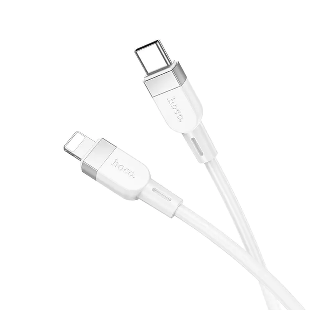 Кабель Hoco X109 Energy PD силиконовый для зарядки и передачи данных iPhone iPad с разъемами Type-C Lightning 27 Вт 1 м - Фото 1 Кабель Hoco X109 Energy PD силиконовый для зарядки и передачи данных iPhone iPad с разъемами Type-C Lightning 27 Вт 1 м - изображение 1