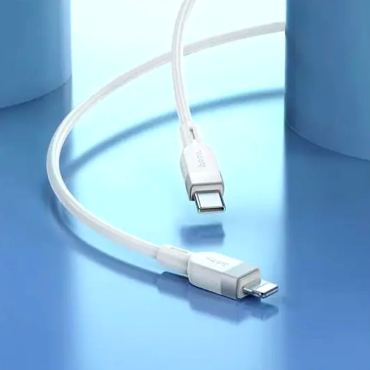 Кабель Hoco X109 Energy PD силиконовый для зарядки и передачи данных iPhone iPad с разъемами Type-C Lightning 27 Вт 1 м - Фото 6 Кабель Hoco X109 Energy PD силиконовый для зарядки и передачи данных iPhone iPad с разъемами Type-C Lightning 27 Вт 1 м - изображение 6