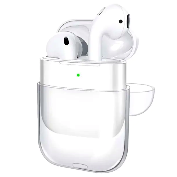 Чехол для наушников AirPods 1 2 силиконовый прозрачный защитный для удобства хранения и использования - Фото 2 Чехол для наушников AirPods 1 2 силиконовый прозрачный защитный для удобства хранения и использования - изображение 2