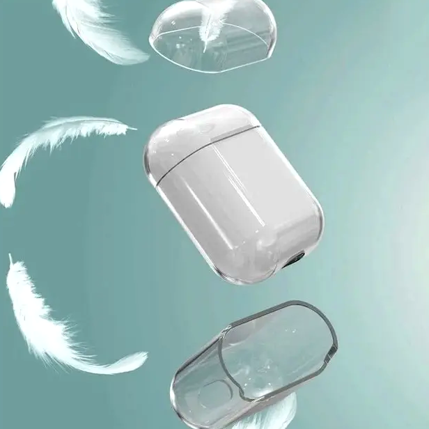 Чехол для наушников AirPods 1 2 силиконовый прозрачный защитный для удобства хранения и использования - Фото 5 Чехол для наушников AirPods 1 2 силиконовый прозрачный защитный для удобства хранения и использования - изображение 5