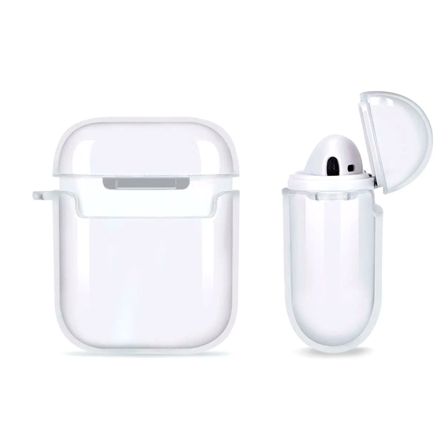 Чехол для наушников AirPods 1 2 силиконовый прозрачный защитный для удобства хранения и использования - Фото 6 Чехол для наушников AirPods 1 2 силиконовый прозрачный защитный для удобства хранения и использования - изображение 6