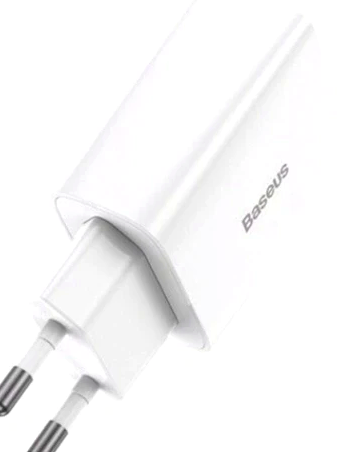Сетевое зарядное устройство Baseus Speed Mini Quick Charger 20W USB Type-C для быстрой зарядки смартфонов и гаджетов - Фото 3 Сетевое зарядное устройство Baseus Speed Mini Quick Charger 20W USB Type-C для быстрой зарядки смартфонов и гаджетов - изображение 3