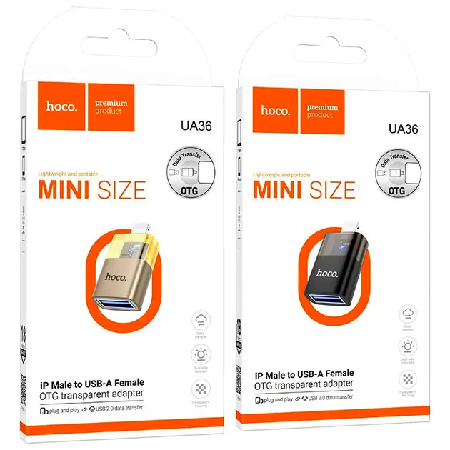 Адаптер Hoco UA36 Lightning to USB для подключения флешек и периферии к iPhone iPad без компьютера - изображение 10
