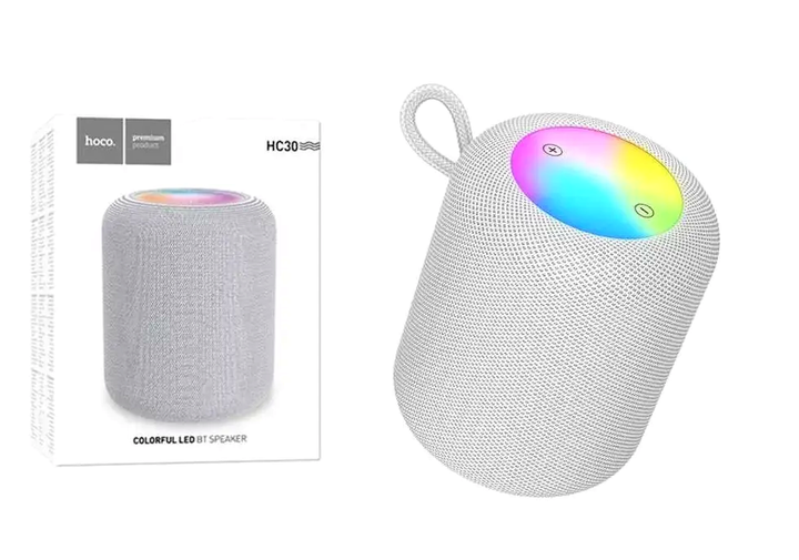 Портативная Bluetooth колонка Hoco HC30 Oceano для музыки и подкастов с FM радио и функцией TWS серый - изображение 9