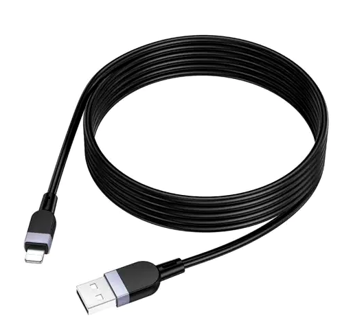 Кабель Hoco X109 Energy силіконовий для заряджання та передавання даних iPhone iPad довжина 2 метри чорний - Фото 3 Кабель Hoco X109 Energy силіконовий для заряджання та передавання даних iPhone iPad довжина 2 метри чорний - зображення 3