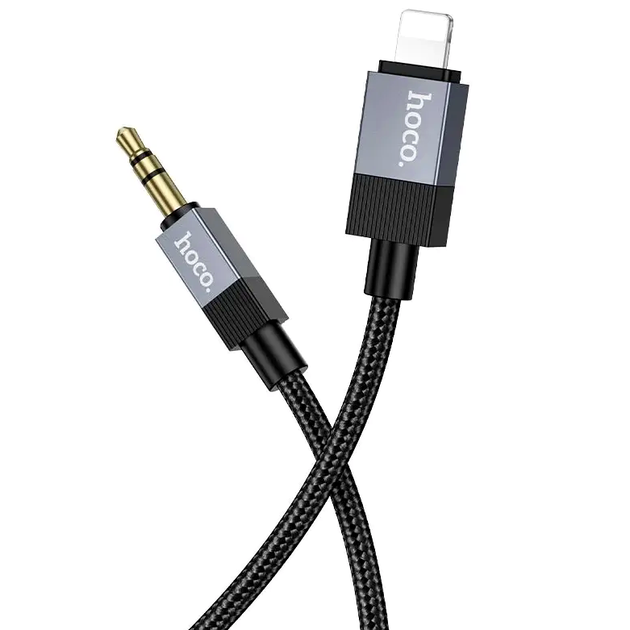 Кабель Hoco UPA32A Lightning 3.5 mm для iPhone iPad для під'єднання навушників і колонок із високою якістю звуку - зображення 3
