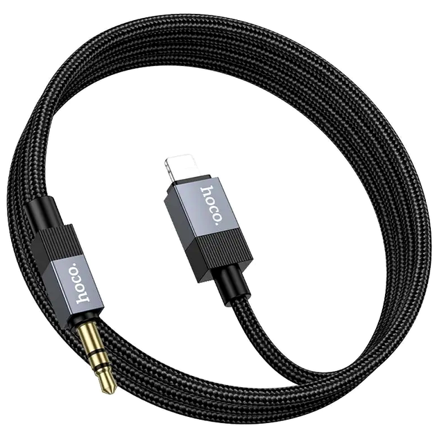 Кабель Hoco UPA32A Lightning 3.5 mm для iPhone iPad для під'єднання навушників і колонок із високою якістю звуку - зображення 4