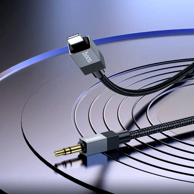 Кабель Hoco UPA32A Lightning 3.5 mm для iPhone iPad для під'єднання навушників і колонок із високою якістю звуку - зображення 5