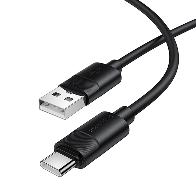 Дата кабель Borofone BX123 Leya USB to Type-C 36W (1m) (Black) (258071) - Фото 5 Дата кабель Borofone BX123 Leya USB to Type-C 36W (1m) (Black) (258071) - зображення 5