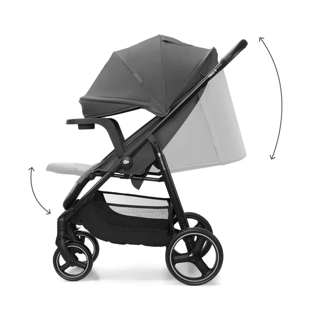 Прогулянкова коляска Kinderkraft Trig 3 Tray Grey (KSTRIG03GRY000T) - зображення 7