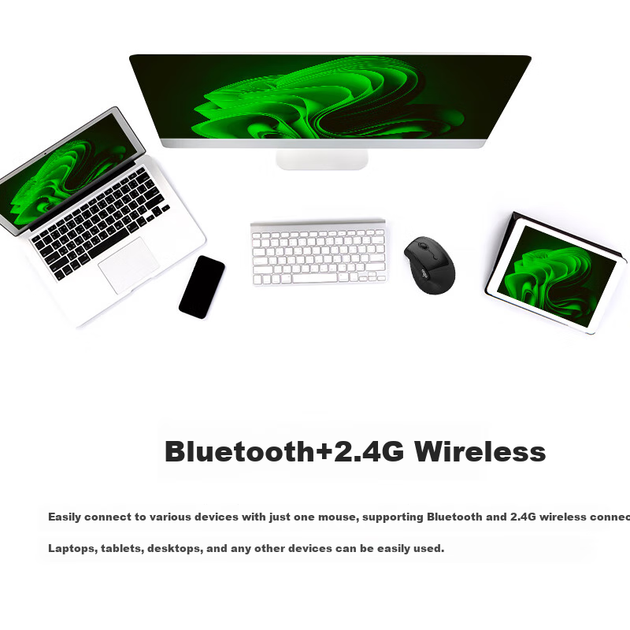 Мышь Aigo LM808 Wireless/Bluetooth, Night Shadow - изображение 7
