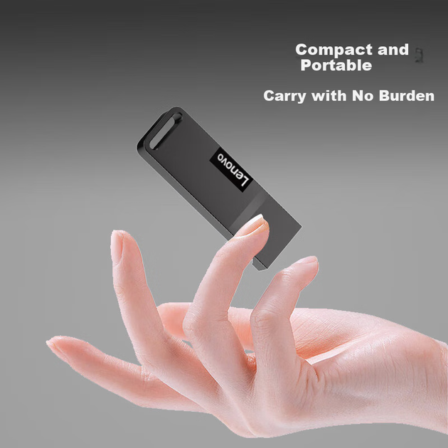 Флеш-накопичувач Lianxiang (Lenovo) 128 ГБ USB 2.0 для телефону K110, компактний та портативний, ударостійкий та стійкий до падінь, металевий міні-автомобільний USB-накопичувач - зображення 8