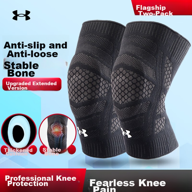 Наколенники Under Armour спортивные, с защитой мениска, 2 шт, размер XL - изображение 4