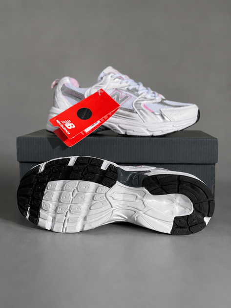 Кроссовки женские NB 530 white pink 39 (24,5 см) - изображение 3