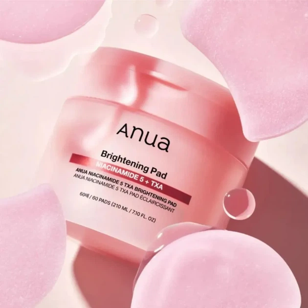 Осветляющие пэды для лица Anua Niacinamide 5 TXA Brightening Pad с ниацинамидом, 210 мл, 60 шт 8809640738128 - Фото 2 Осветляющие пэды для лица Anua Niacinamide 5 TXA Brightening Pad с ниацинамидом, 210 мл, 60 шт 8809640738128 - изображение 2