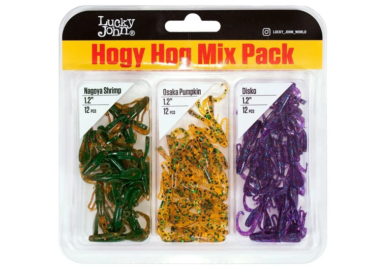 Твістери їстів. LJ Pro Series HOGY HOG 1.2in (03.05) Mix Pack/MIX1 36шт. (212275) 140130-MIX1 - Фото 1 Твістери їстів. LJ Pro Series HOGY HOG 1.2in (03.05) Mix Pack/MIX1 36шт. (212275) 140130-MIX1 - зображення 1