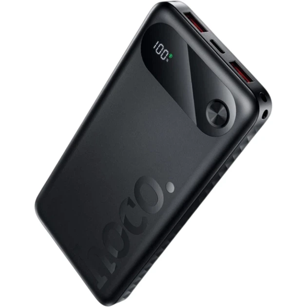 Павербанк Hoco J154 Victorious 22.5W+PD20W fully compatible power bank 10 000mAh Black - Фото 2 Павербанк Hoco J154 Victorious 22.5W+PD20W fully compatible power bank 10 000mAh Black - зображення 2