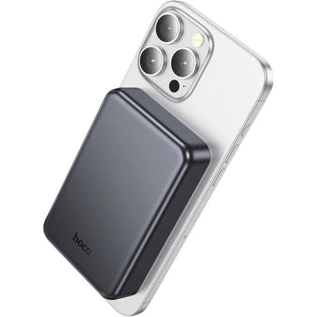 Павербанк Hoco J160A Original PD20W magnetic power bank 10000mAh metal gray - зображення 5