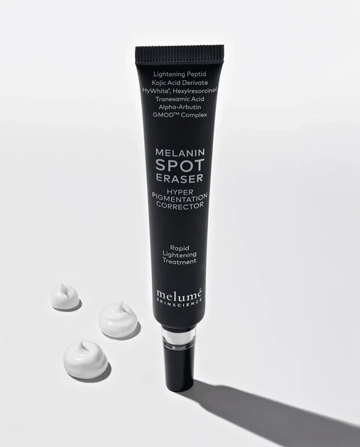 Сыворотка-корректор пигментных пятен Melume Melanin Spot Eraser Rapid Lightening Treatment 30 мл 4040638300628 - Фото 5 Сыворотка-корректор пигментных пятен Melume Melanin Spot Eraser Rapid Lightening Treatment 30 мл 4040638300628 - изображение 5