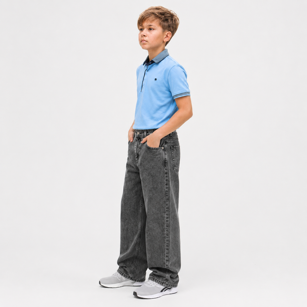 Джинсы Willmen подростковые широкие baggy skater,Темно-серый 176 - Фото 5 Джинсы Willmen подростковые широкие baggy skater,Темно-серый 176 - изображение 5