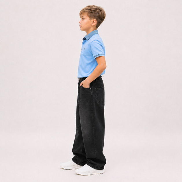 Джинси Willmen підліткові широкі baggy skater,Графіт 164 - зображення 3