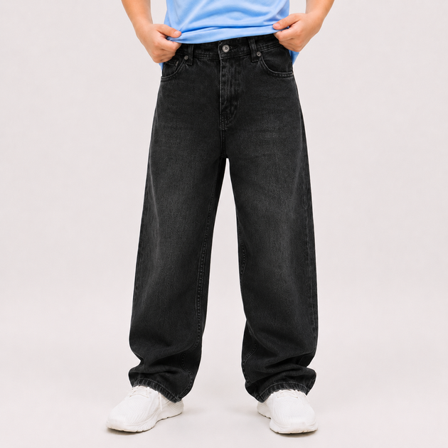 Джинси Willmen підліткові широкі baggy skater,Графіт 164 - зображення 7