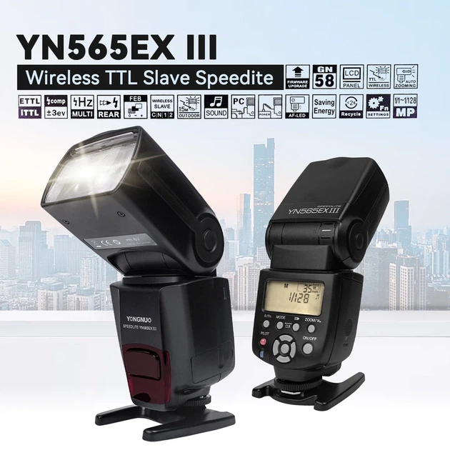 Вспышка YongNuo YN565EX III GN58 TTL HSS для фотоаппаратов CANON Speedlite с беспроводным управлением - изображение 5