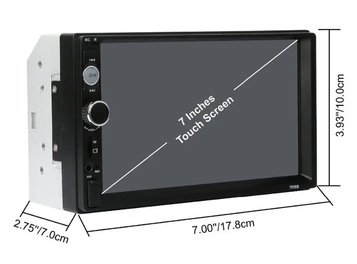 Универсальная автомагнитола 2 Din сенсорная, Bluetooth AMP 7018B, с пультом в комплекте HDSYR_822 - изображение 4