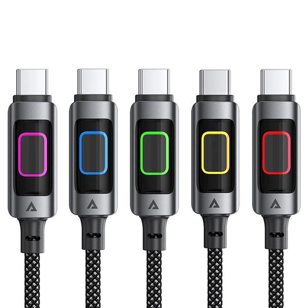 Кабель USB-A to USB-C Acefast C21-04 3A 1.2м Сірий (AF-C21-04-GRY) - зображення 7