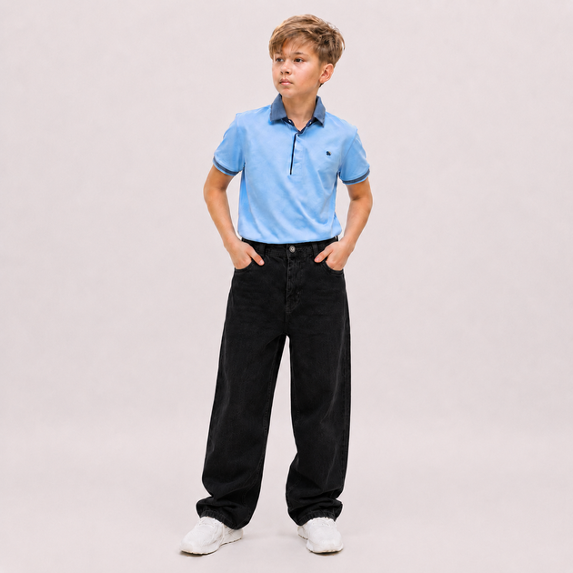 Джинсы Willmen подростковые широкие baggy skater,Черный 168 - Фото 1 Джинсы Willmen подростковые широкие baggy skater,Черный 168 - изображение 1