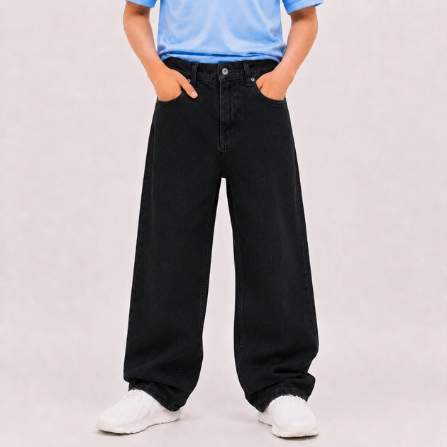 Джинсы Willmen подростковые широкие baggy skater,Черный 168 - Фото 6 Джинсы Willmen подростковые широкие baggy skater,Черный 168 - изображение 6