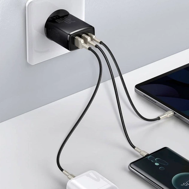 Мережевий зарядний пристрій Baseus Compact Quick Charger 30W Black CCXJ-E01 - изображение 5
