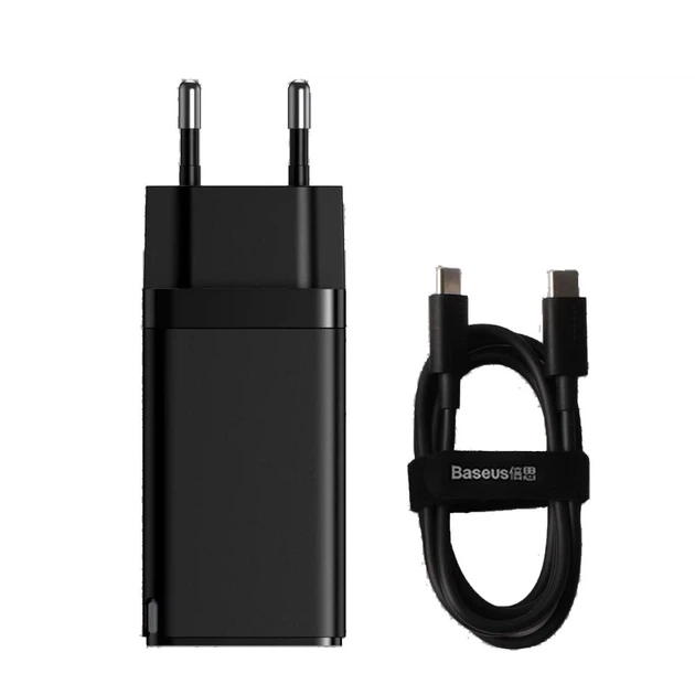 СЗУ Baseus GaN2 Pro Quick Charger 2C+U 65W EU Black CCGAN2P-B02 - зображення 8