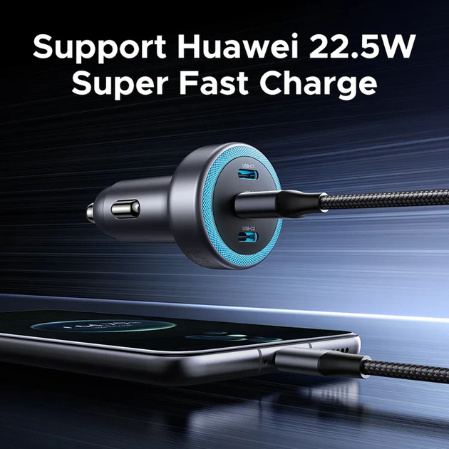 Автомобільний зарядний пристрій UGREEN EC307 30W 3-Port Fast Car Charger - Фото 8 Автомобільний зарядний пристрій UGREEN EC307 30W 3-Port Fast Car Charger - зображення 8
