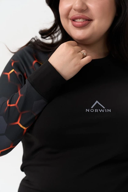 Женское зимнее термобелье Norvin print Honey comb размер 3XL - Фото 7 Женское зимнее термобелье Norvin print Honey comb размер 3XL - изображение 7