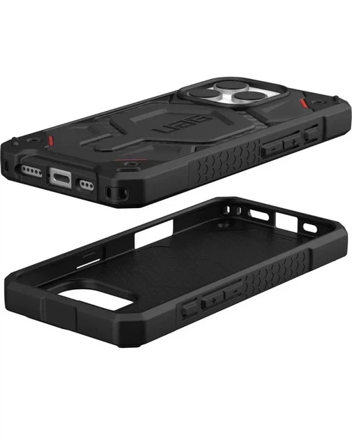 Чехол противоударный UAG Monarch Pro MagSafe (Original) для iPhone 16 Pro (6.3") Carbon Fiber Red 1144911F4242 - Фото 7 Чехол противоударный UAG Monarch Pro MagSafe (Original) для iPhone 16 Pro (6.3") Carbon Fiber Red 1144911F4242 - изображение 7